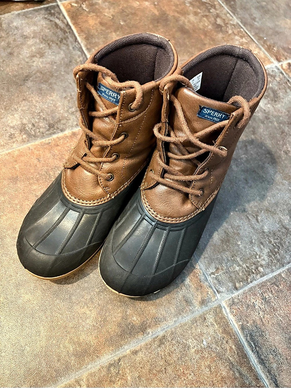 Sperry Saltwater Duck Boot Brown & Black